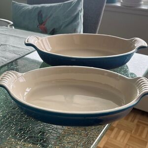 Le Creuset Oval Blueberry Colour Stoneware Baking Dish Set